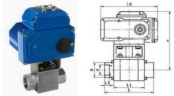电动高压球阀结构图