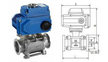 电动真空球阀结构图