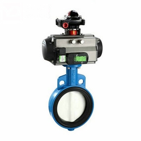 气动对夹式蝶阀图片