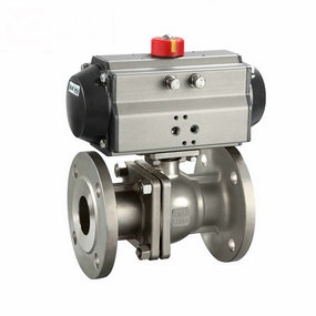 气动法兰球阀图片